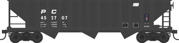 70-Ton 12-Panel 3-Bay Open Hopper Penn Central PC 452769 - 42926 : HO