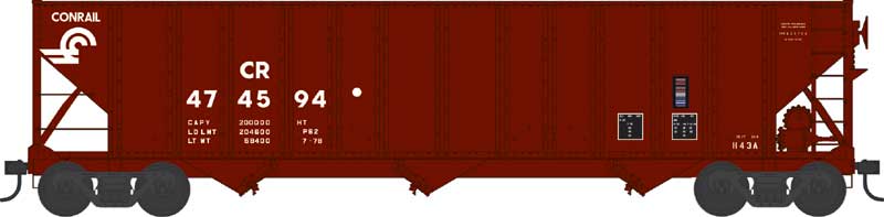 100 Ton 3-Bay Open Hopper Conrail #474422 - 43193 : HO