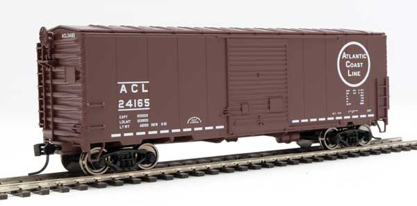 40' ACF Modernized Welded Boxcar w/8' Youngstown Door Atlantic Coast Line ACL 24165 - 45025 : HO