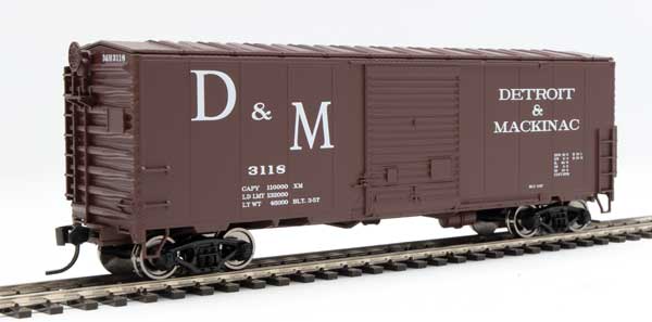 40' ACF Modernized Welded Boxcar w/8' Youngstown Door Detroit & Mackinac D&M 3149 - 45033 : HO