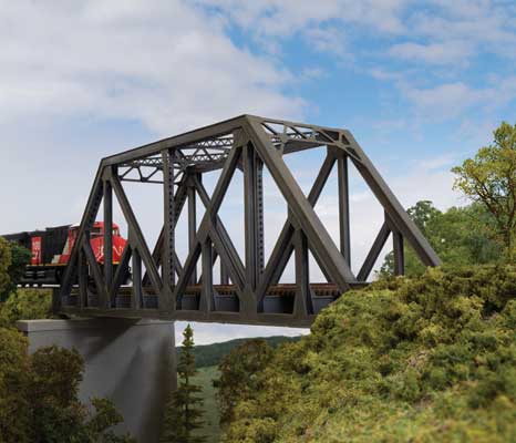 97' Subdivided Warren Truss Single-Track Bridge Kit - 4511 : HO