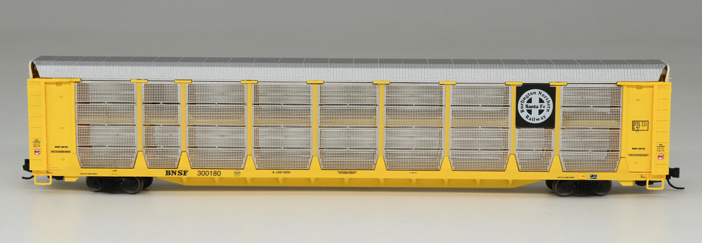Bi-Level Auto Rack - BNSF - Black & White Herald - 452111 : HO