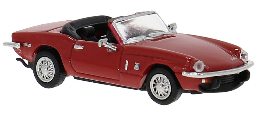 Triumph Spitfire Convertible - Assembled -- Top Down (red, black) - 15176 : HO