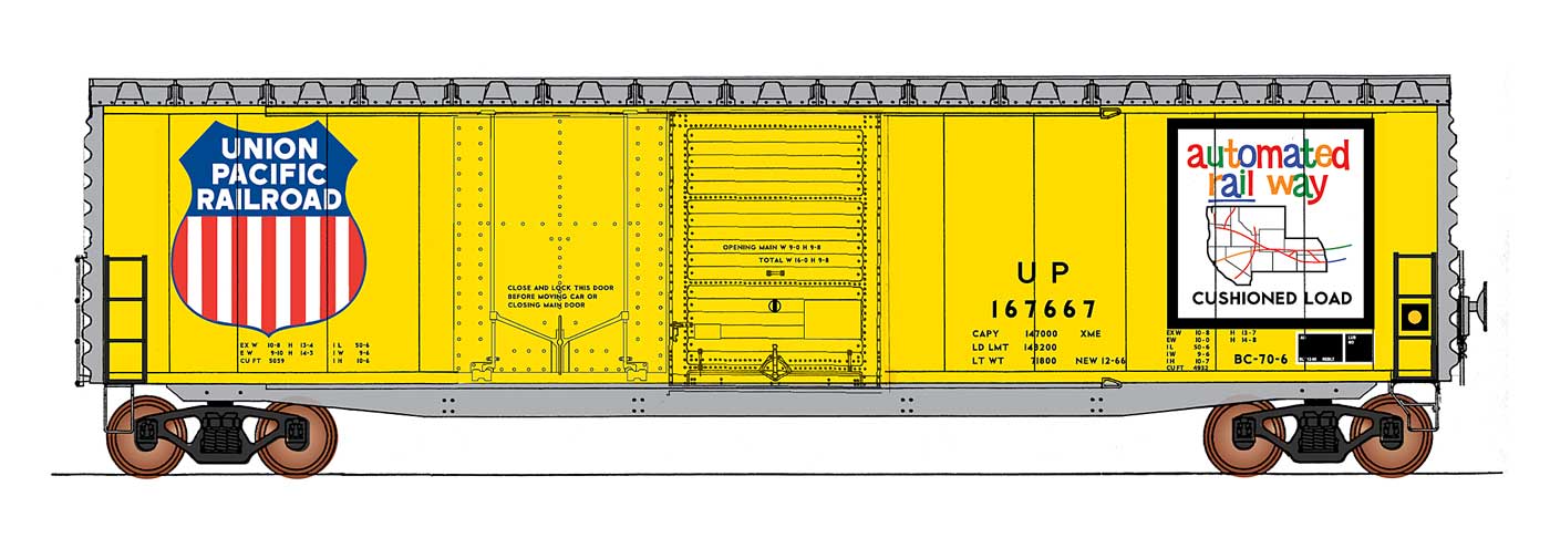 50' PS-1 Double Door Boxcar Union Pacific UP - 45636 : HO
