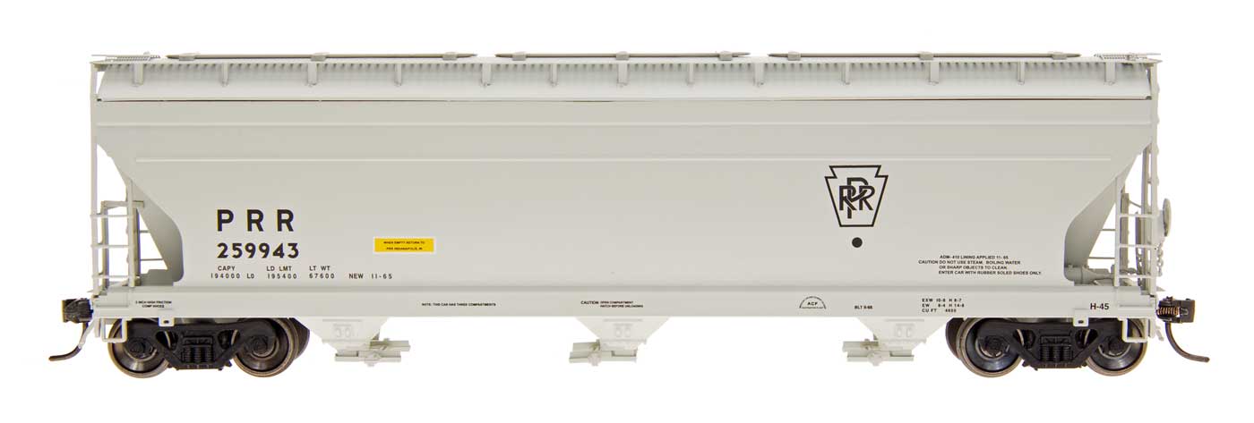 ACF 4650 Cubic FT 3-Bay Hopper Pennsylvania Railroad - 47073 : HO