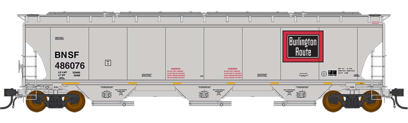 Trinity 5161 Cu. Ft. Hopper, Burlington Route, BNSF Heritage Series - 472149 : HO