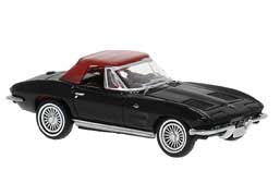 Chevrolet Corvette C2 Convertible Black, Red - 18025 : HO
