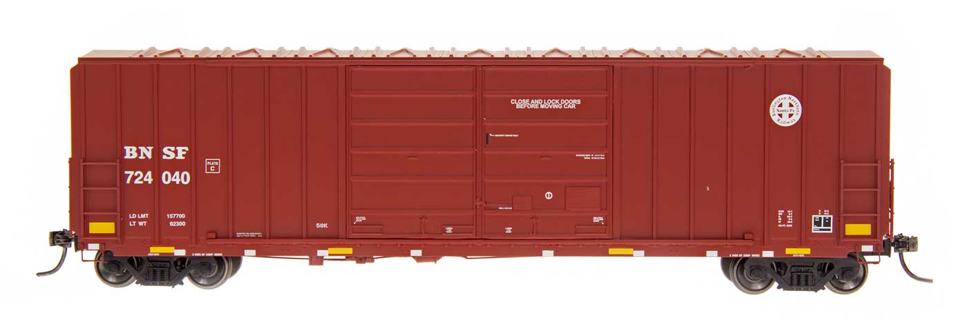 50' 5283 Cubic FT Double Door Boxcar Burlington Northern Santa Fe ATSF - 48318 : HO