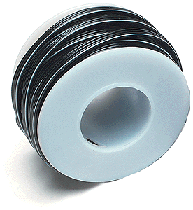 28-gauge Flat Four-conductor Stranded Miniature Black Wire - 4842825