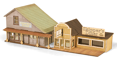 Waterfront General Store & Cafe Laser Cut Wood Kit -49990940 : N