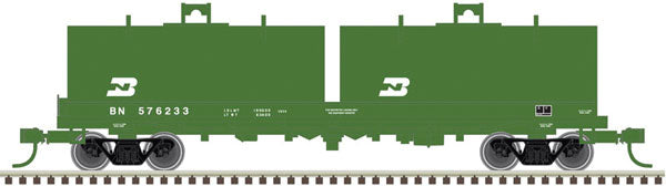 Cushion Coil Car w/Round Hoods Burlington Northern BN 576254 - 50004639 : N