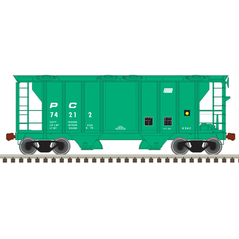 PS-2 2-Bay Covered Hopper Penn CentralPC 74212 - 50005894 : N