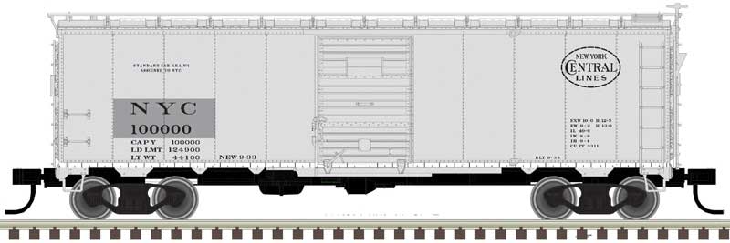 1932 ARA 40 FT Steel Boxcar New York Central NYC 100000 - 50006086 : N