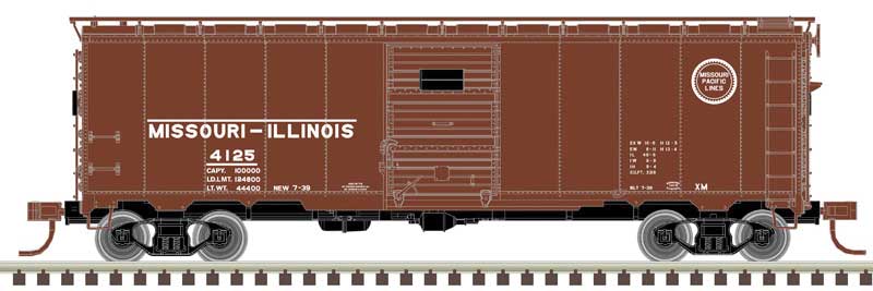 1932 ARA 40 FT Steel Boxcar Missouri Pacific (Missouri-Illinois) 4125 - 50006090 : N