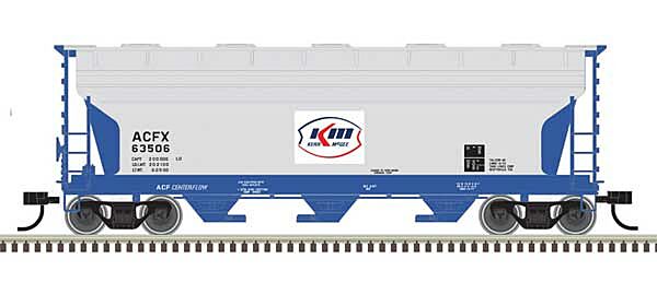 3-Bay ACF 3560 Covered Hopper Kerr McGee ACFX 63571 - 50006119 : N