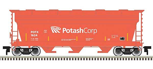3-Bay ACF 3560 Covered Hopper Potash Corp POTX 1624 - 50006120 : N