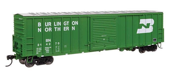 50' ACF Exterior Post Dreadnaught End Plate B Boxcar -- Burlington Northern #214270 - 46025 : HO