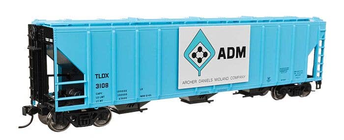 50' Pullman-Standard PS2-CD 4427 3-Bay Covered Hopper - Ready to Run -- Archer-Daniels-Midland #3123 - 49403 : HO