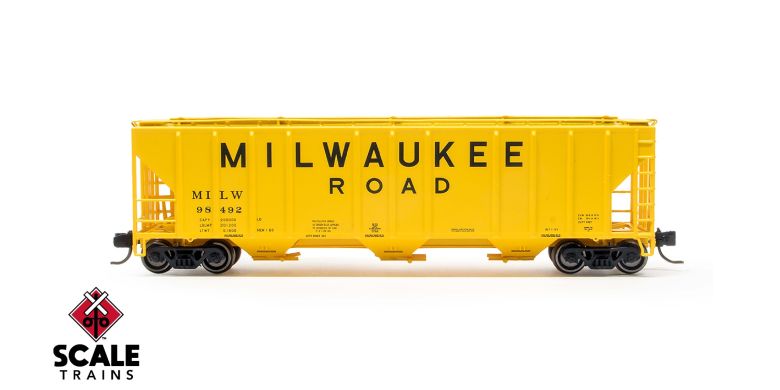 PS 4427 3-Bay Covered Hopper, Milwaukee Road-EN5301602 : N