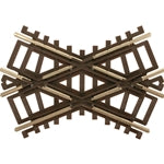 Code 83 Sectional Track 45 Degree Crossing Nickel Silver - 575 : HO