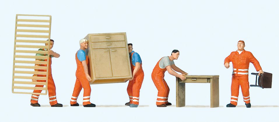 Furniture Movers 5 Figures/Furniture - 10714 : HO
