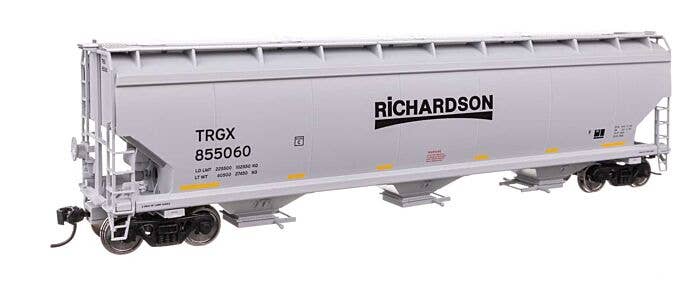 60' NSC 5150 3-Bay Covered Hopper - Ready to Run -- Richardson TRGX #855070 - 7754 : HO