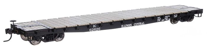 53' GSC Flatcar Illinois Central IC 62657 - 6616 : HO