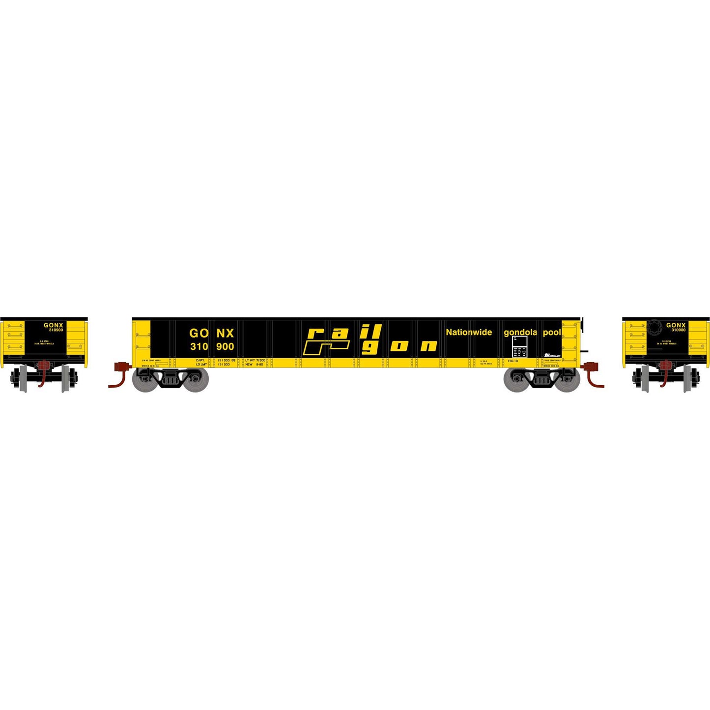 52' Mill Gondola Railgon GONX 310900 - 6619 : N