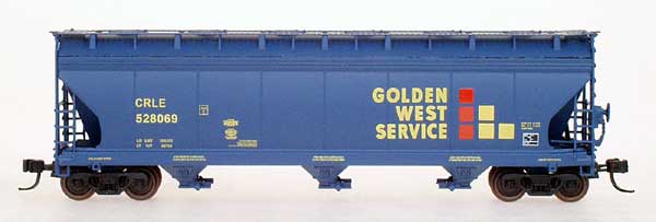 ACF 4650 Cu Ft 3-Bay Hopper, Golden West Service CRLE - 67050 : N