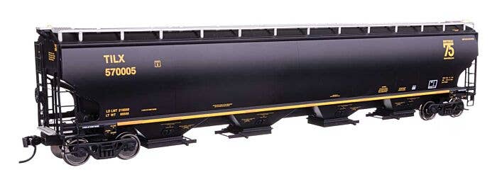 67' Trinity 6351 4-Bay Covered Hopper - Ready to Run -- Trinity Industries Leasing TILX #570005 - 110324 : HO