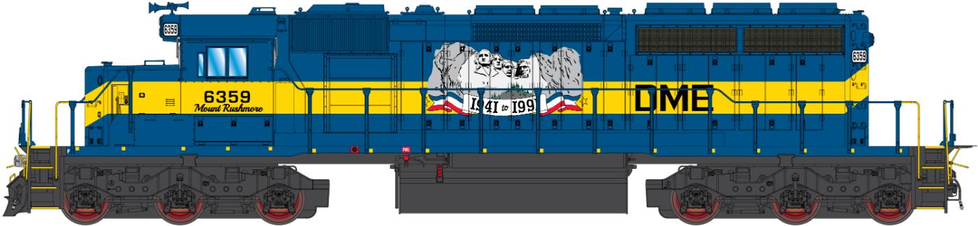 EMD SD40-2 Dakota, Minnesota & Eastern DME #6359 DCC & Sound - 69383S01 : N