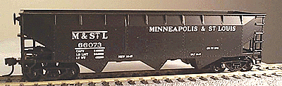 70-Ton 3-Bay Offset Hopper Kit Minneapolis & St. Louis - 11033 : HO