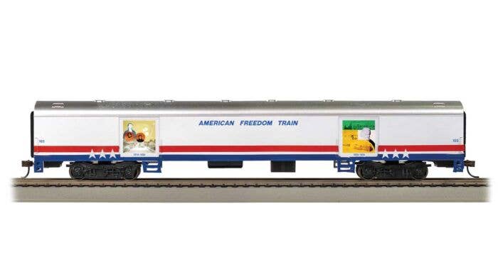 72' Exhibit (Converted Baggage) Car - Ready to Run -- American Freedom Train #103 - 19903 : HO
