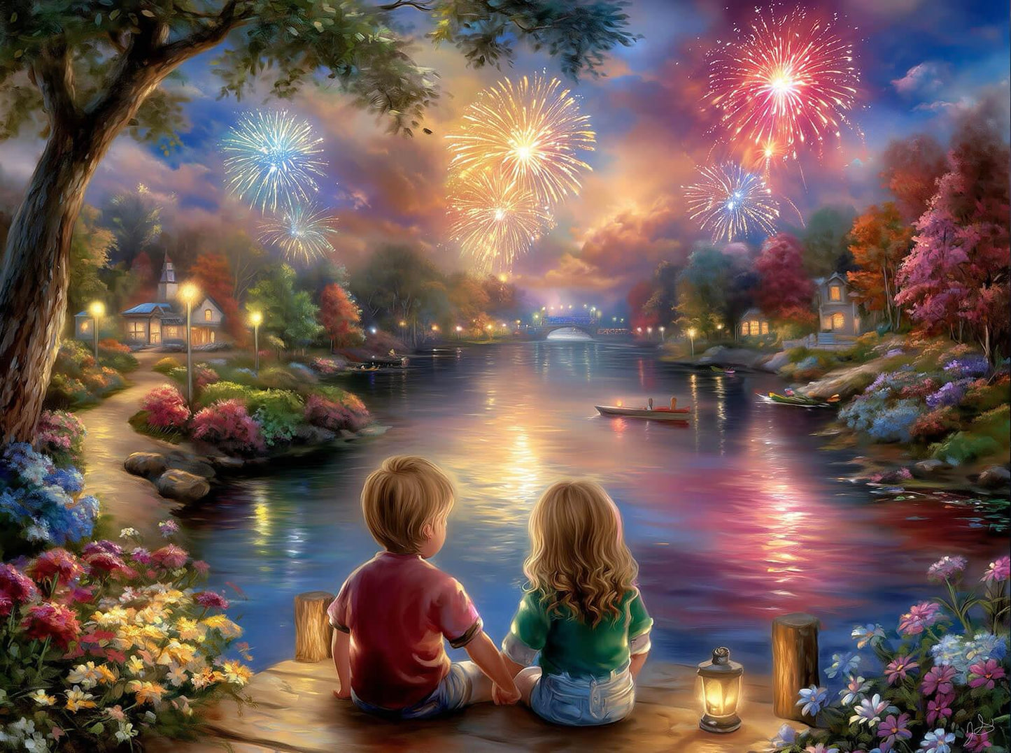 Fireworks with Bestie 1000 piece Puzzle - 77277