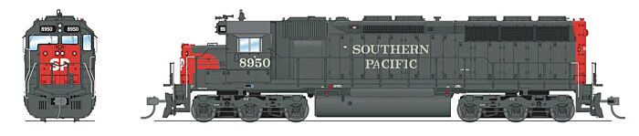 EMD SD45 Low-Nose - Southern Pacific 8956 w/Sound & DCC-7946 : HO