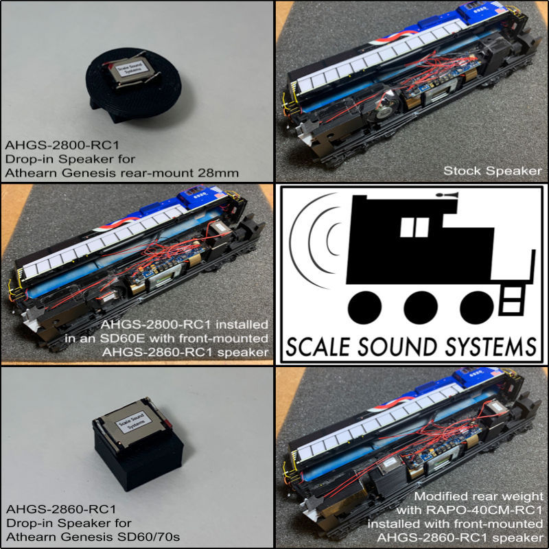 Athearn Genesis SD45-2, SDP45, SD60, SD70 Speaker - AHGS2800RC1 - HO