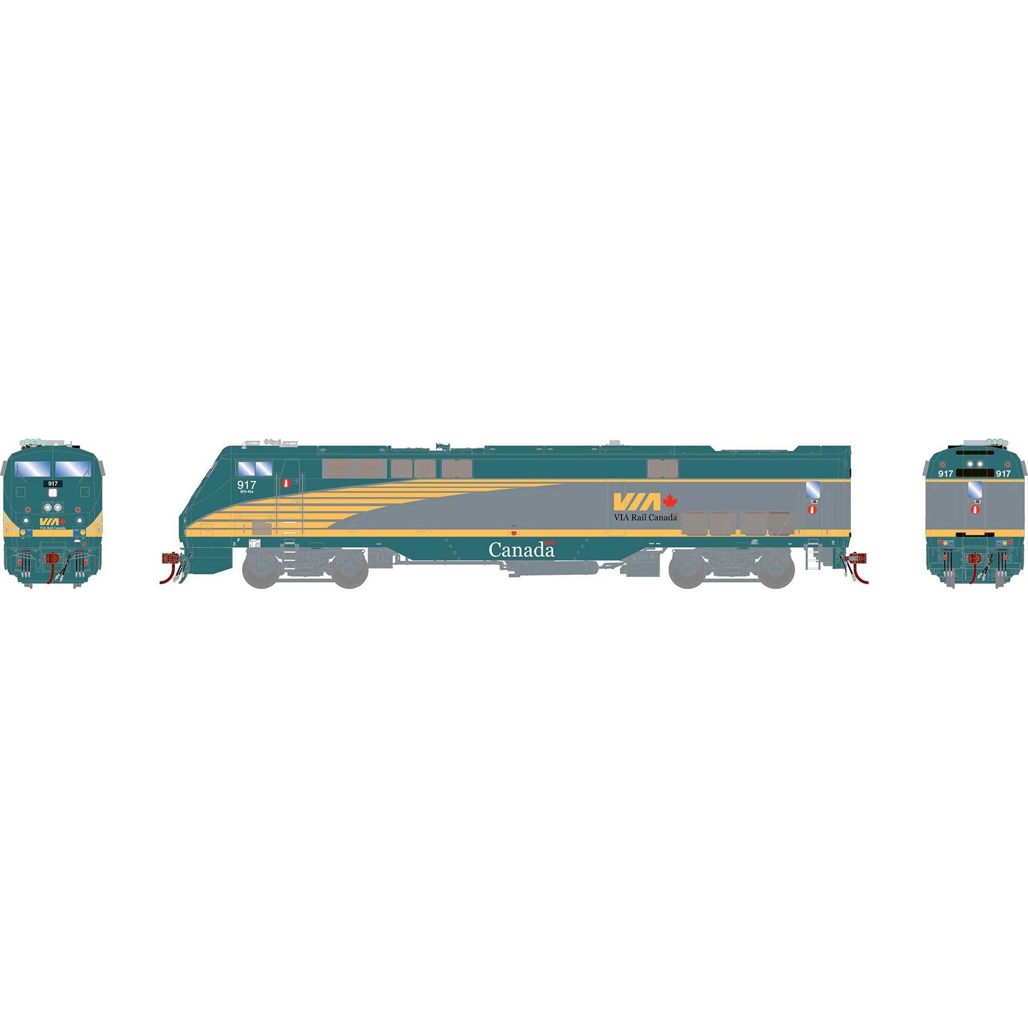 AMD103/P42DC Via Rail Canada VIA #917, DCC-Ready - G81113 : HO
