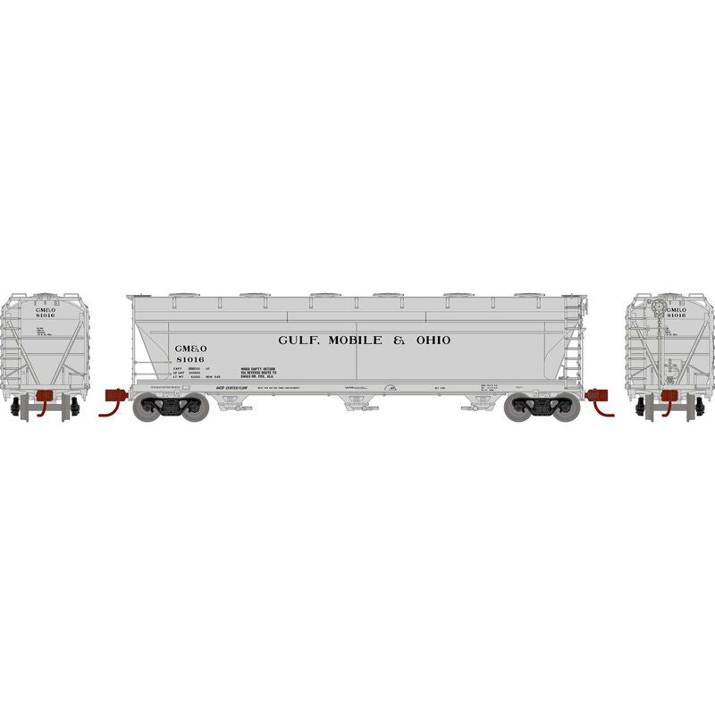 ACF 4600 3-Bay Centerflow Hopper, Gulf Mobile & Ohio-8497 : N