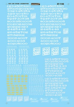 SOO Line Steam Locomotives Includes DSS&A Locomotives (1920-1955) Decal - 601136 : N
