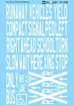 Misc. Road & Pedestrian Markings Decals - 871425 : HO