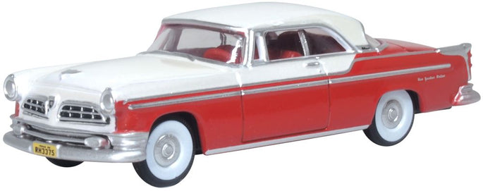 1955 Chrysler New Yorker Deluxe Coupe St. Regis Tango Red/Platinum - 87CNY55001 : HO