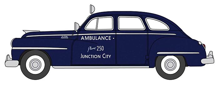 1946-1948 Desoto Suburban Sedan - Junction City Ambulance - 87DS46005 : HO