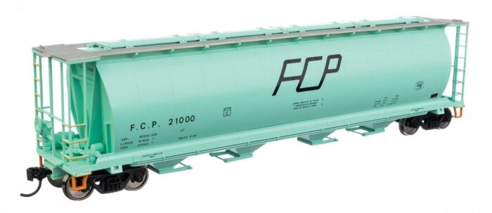59' Cylindrical 4-Bay Hopper Ferrocarril del Pacifico-7893 : HO