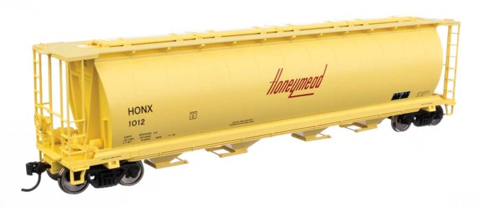 59' Cylindrical 4-Bay Hopper HoneyMead-7898 : HO