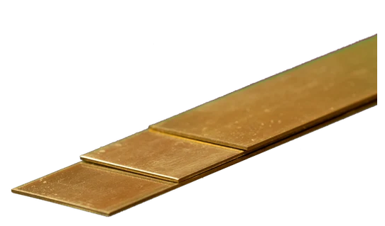 Brass Strip: 0.5mm Thick x 18mm Wide x 300mm Long (3 Pieces) - 9842