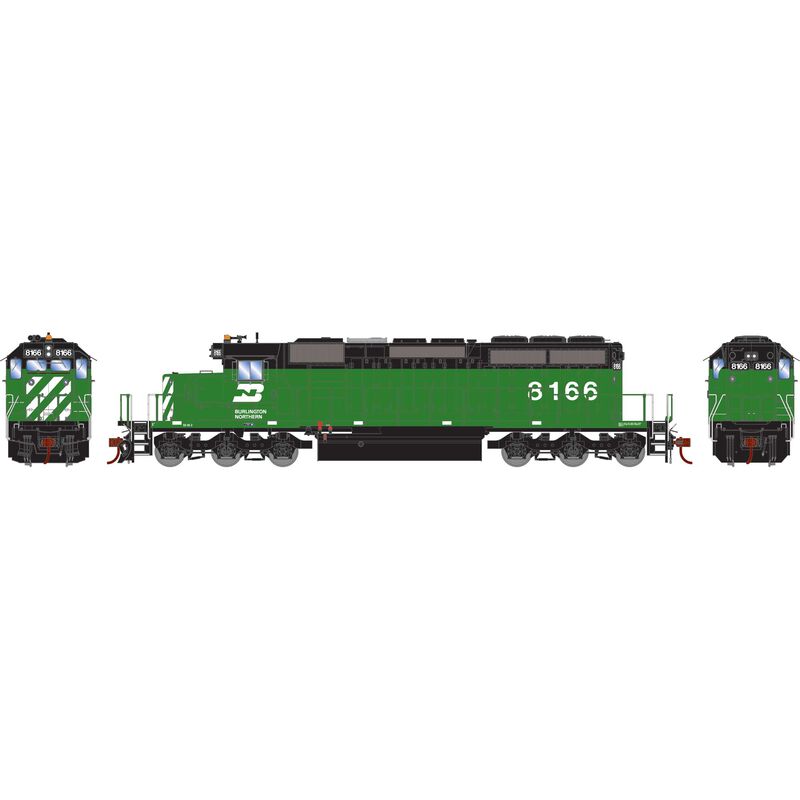 EMD SD40-2 Locomotive, Burlington Northern, BN #8102 DCC/Sound - ATH1264 : HO