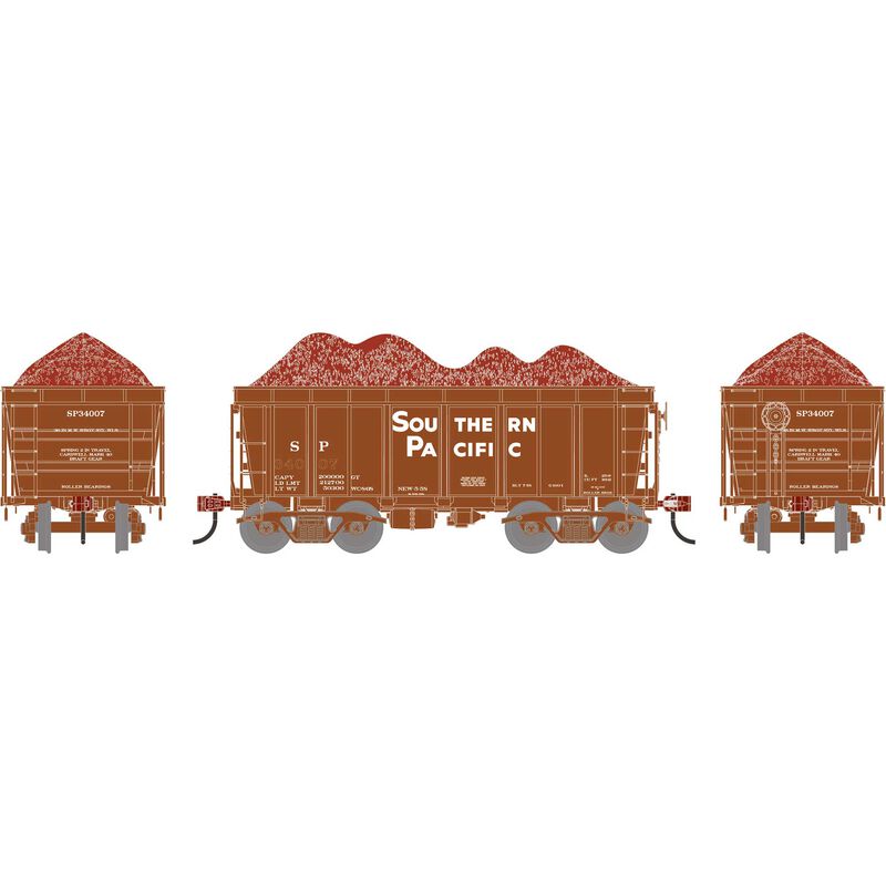 26' PC&F Ore Car Tight-Bottom High Side with Load, SP #34007 - ATH-1695 : HO