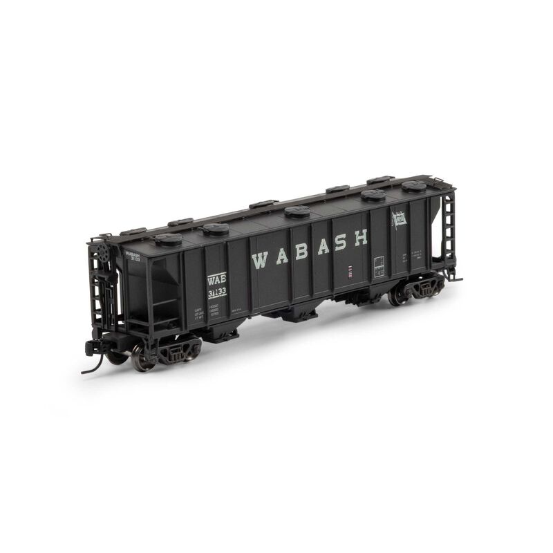 PS-2 2893 3-Bay Covered Hopper, Wabash WAB Primed for Grime #31133 - ATH1735 : N