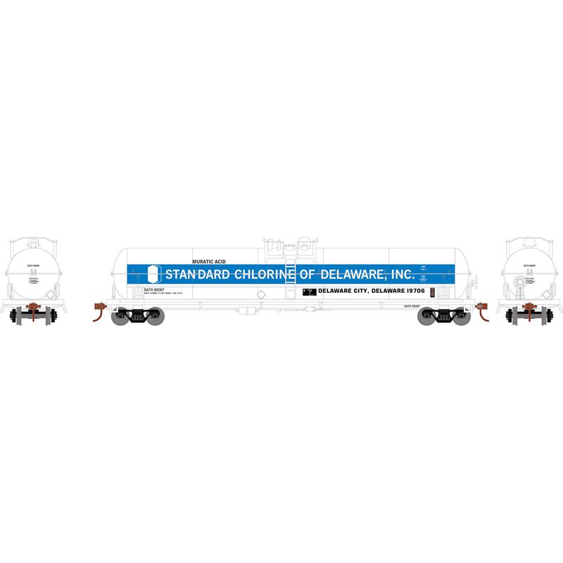 62' Tank Car, Standard Chlorine GATX #85090 - ATH-2212 : HO