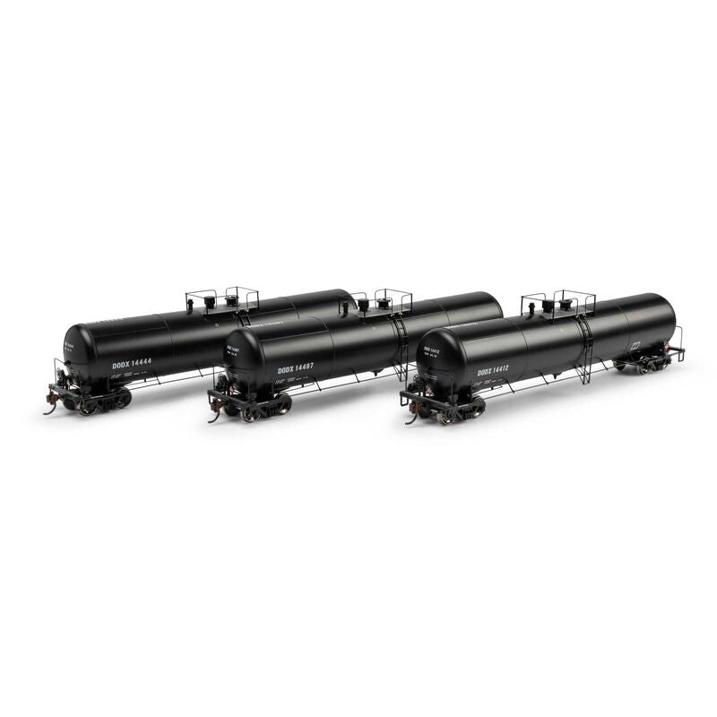 30K Ethanol Tank Car, DODX #14407/14412/14444 3-Pack - ATH-2404 : HO